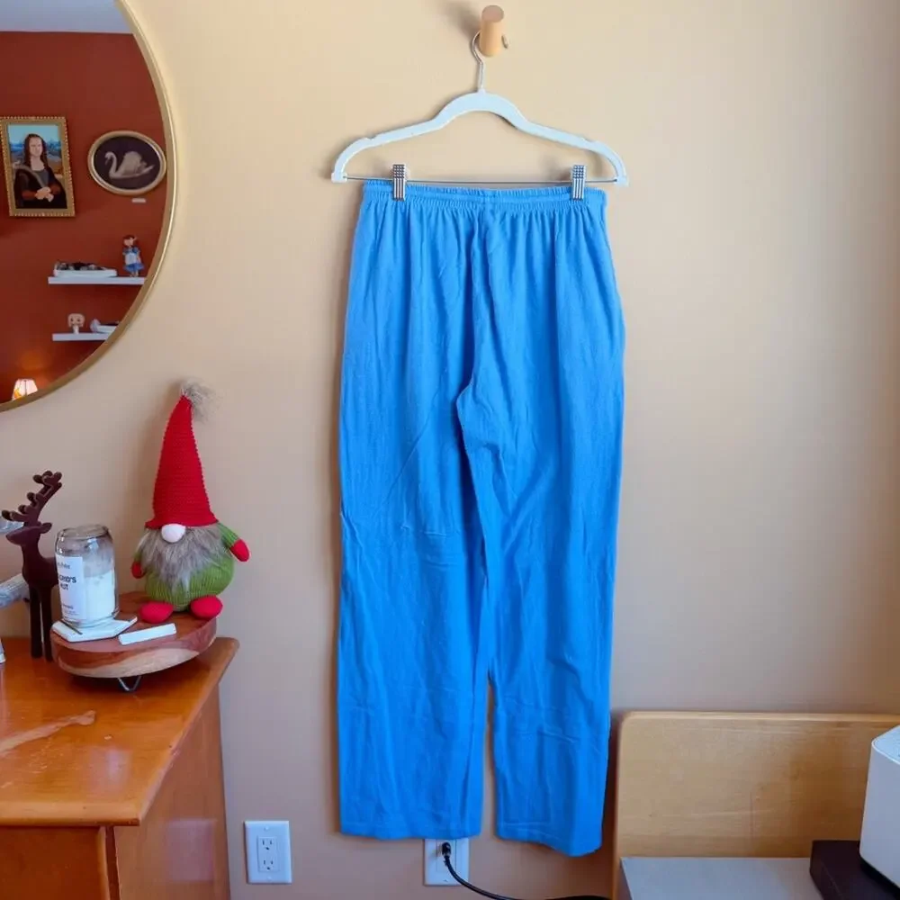 Cotton On Body Wide Leg Sweatpants Modal Cotton Blend Adrift Blue Size Small